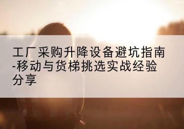 沈阳移动式升降机怎么选-工厂采购升降设备避坑指南-移动与货梯挑选实战经验分享